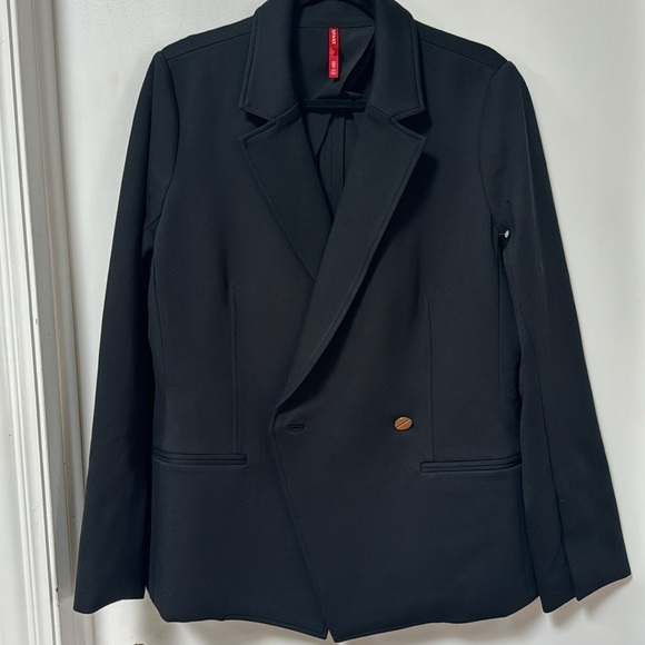 Spanx The Perfect Asymmetrical Blazer Classic Black Medium - Picture 9 of 10
